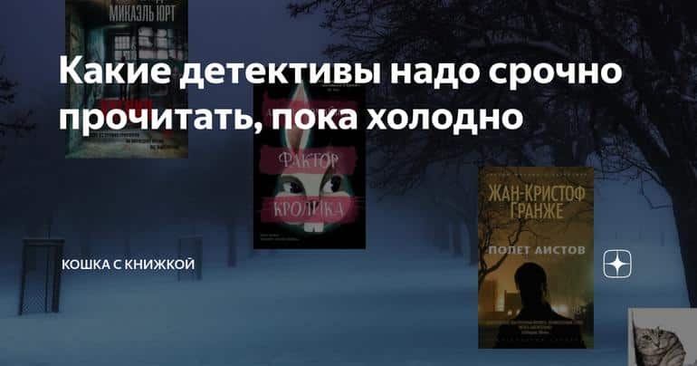 Какие детективы надо срочно прочитать, пока холодно
